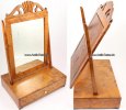 Skandinavien Biedermeier Schmink- und Rasierspiegel mit Schublade -