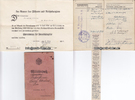 Preussen / Menden Militärpaß von Franz Gies / 2.Loth. Feld. Art.Regt.34 / Urkunde Frontkämpfer -