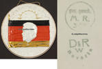 Deutsches Reich Porzellanteller / Friedrich Ebert / Sozialdemokrat / 1. Reichspräsident 1919-25 -