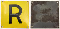 Bundesrepublik Deutschland Emailleschild / Codierung / Kodierung / R -
