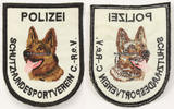Bundesrepublik Deutschland Polizei Schutzhundesportverein C.-R.e.V. / Ärmelabzeichen -