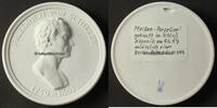 Meißen O.J. Porzellan Medaille / Porzellanmanufaktur Meissen / Friedrich von Schiller ... 1-2