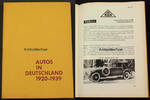Bundesrepublik Deutschland Hans-Heinrich von Fersen / Autos in Deutschland 1920-1939 / Ein Typenbuch -