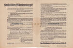 Deutsches Reich / Württemberg Flugblatt / Wahlwerbung / Katholiken Württembergs! / Am Wahltag erst recht... -