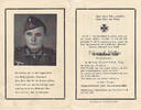 Drittes Reich / Otzenhausen Totenzettel / Sterbebild / Edmund Müller O. = Gefreiter in einem Panzer Gren... -