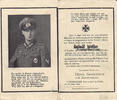 Drittes Reich / Otzenhausen Totenzettel / Sterbebild / Helmut Welker O - Gefr. in einem Gren. - Regiment -