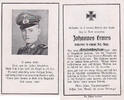 Drittes Reich / Langscheid / Sundern Totenzettel / Sterbebild / Johannes Ermes Gefreiter in einem Inf. - Regt. -