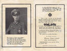 Drittes Reich / Otzenhausen Totenzettel / Sterbebild / Helmut Welker O - Gefr. in einem Gren. - Regiment -