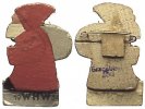 Drittes Reich Winterhilfswerk/Holzabzeichen,Weihnachtsmann -