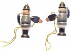 Drittes Reich WHW Holzabzeichen/Schutzmann,blaue Uniform -