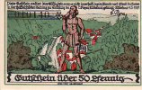 Rübeland(Ost 3725) 50 Pfennig Der Wächter/KN.schwarz/Wz.Ovalmuster/Vs.Berg punktiert -