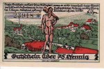 Rübeland(Ost 3725) 75 Pfennig Hotel/KN.schwarz/Wz.Ovalmuster/Vs.Berg teilweise schraffiert -
