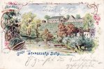 Guben(7560 Ost) Lithographie/Gruss von Schneiders Berg Guben -