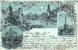 Leipzig(7010 Ost) Lithographie/Gruss aus Leipzig -