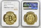 Niue S$2 2025 Gilt ''Bitcoin'' Commemorative NGC MS 70