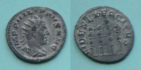 ROM Antoninianus Philippus, Rom, FIDES EXRCITVS 4 Standarten -