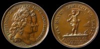 FRANCE medaille LOTHRINGEN - Leopold & Elisabeth-Charlotte -- Geburt des Louis de Lorraine 1704