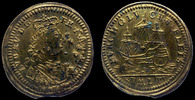 Nuremberg Rechenpfennig Louis XV von Michael Leykaff R! -