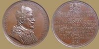 VATICAN Medaille Alexander VIII 1689 - 1691 Stempel von P.H. Müller R!