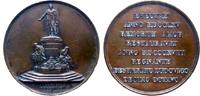 FRANKREICH Medaille Ludwig XVIII - Restauration der Statue von Ludwig XV in Reims -