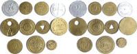ALGERIE Lot de 11 jetons Seltene Jetons von Algerien -
