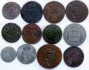 WÜRZBOURG Lot Los von 12 Kleinmünzen von 1685 bis 1811 -