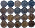 Suisse Rappen lot von 20 x 1 rappen -