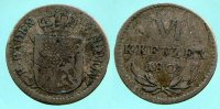 BADEN 6 Kreuzer -