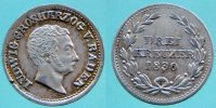 BADEN 3 Kreuzer Ludwig -