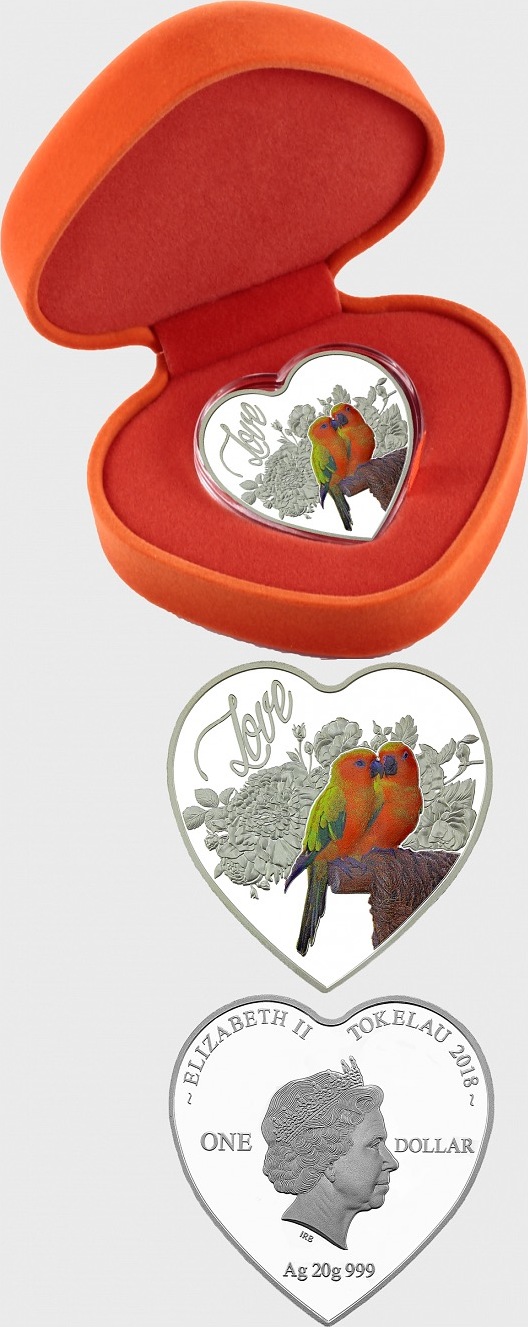 One NZD 2017 Tokelau 2018 Love Birds Heart Vz st MA Shops one-nzd-2017-tokelau-2018-love-birds-heart-vz-st-ma-shops