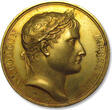FRANCE - PREMIER EMPIRE 40mm GILDED commemorative medal 1805 A.D. Napoleon I Bonaparte: Celebrating the coronation of Napoléon as King of Italy EF++ nearly as minted