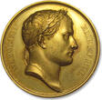 FRANCE - PREMIER EMPIRE 40mm GILDED commemorative medal 1805 A.D. Napoleon I Bonaparte: Commemorating the surrender of Ulm and Memmingen EF++ nearly as minted