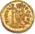 ROMAN EMPIRE AV gold solidus circa 462-466 A.D. Leo I the Thracian, Constantinople mint - officina S (= 2nd or 6th) - VF+/EF- minor encrustations
