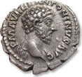 ROMAN EMPIRE AR silver denarius circa 161-162 A.D. Marcus Aurelius, Rome mint - PROV DEOR TR P XVI COS III Providentia - VF+/EF- light steelgrey toning, some scratches on reverse