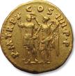 ROMAN EMPIRE AV gold aureus 102 A.D. Trajan / Trajanus, Rome mint - rare busttype variety! - VF+
