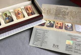 NIUE Set of 4x 2 dollar Silver 1 Oz coins 2012 Andrei Rublev 4 x 1 Oz Silver Coin Set - religious Icons - limited edition
