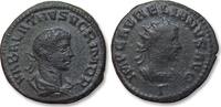 ROMAN EMPIRE AE antoninianus Aurelian with Vabalathus, Antioch mint, 3rd officina -