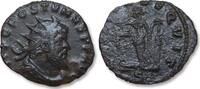 BI silvered antoninianus circa 267-268 A.D. ROMAN EMPIRE Aureolus, Mediolanum (Milan) 2nd officina - CONCORD EQVIT - obv spelling variety VF+even...