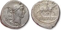 ROMAN REPUBLIC AR silver denarius L. Valerius Acisculus, Rome mint -