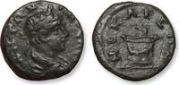 ROMAN EMPIRE AE (hemi)assarion Caracalla, Bithynia, Nicaea - flaming altar reverse - -