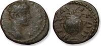 ROMAN EMPIRE AE 15mm provincial coin (chalkous/assarion) Caracalla, Bithynia, Nicaea mint - Games of Severan Brotherly Love issue - -