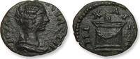 ROMAN EMPIRE AE 15mm provincial coin (chalkous/assarion) Julia Domna, Bithynia, Nicaea mint - flaming altar - -