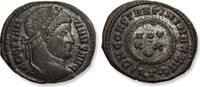 ROMAN EMPIRE AE (silvered) follis / nummus Constantine I, Ticinum (Pavia) mint, 4th officina - mintmark QT - -