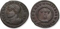 ROMAN EMPIRE AE (silvered) follis / nummus Crispus as Caesar, Thessalonica mint - mintmark TSΔVI - -