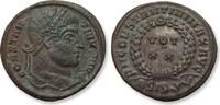 ROMAN EMPIRE AE (silvered) follis / nummus Constantine I, Siscia mint, 5th officina - mintmark ЄSIS(sunburst) - -