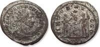 ROMAN EMPIRE AE/BI silvered antoninianus Numerianus as Caesar, Antioch mint - VIRTVS AVGGG - -