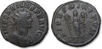 ROMAN EMPIRE AE antoninianus Carinus as Augustus, Rome mint, 5th officina - with old collector ticket - -