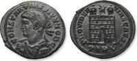 ROMAN EMPIRE AE (silvered) follis / nummus Constantine II as Caesar, Treveri (Trier) - mintmark PTR(pellet-in-crescent) - -