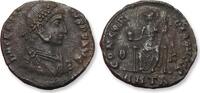 ROMAN EMPIRE AE (silvered) follis / nummus Gratian / Gratianus, Antioch mint 1st officina - CONCORIDA AVGGG, ANTA - -