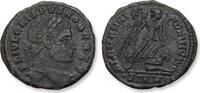 ROMAN EMPIRE AE (silvered) follis / nummus Crispus as Caesar, Sirmium mint - mintmark •SIRM• - ALAMANNI A DEVICTA reverse -